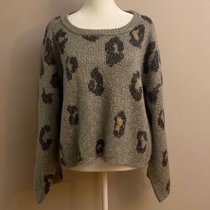By Together Neutral Leopard Print Sweater